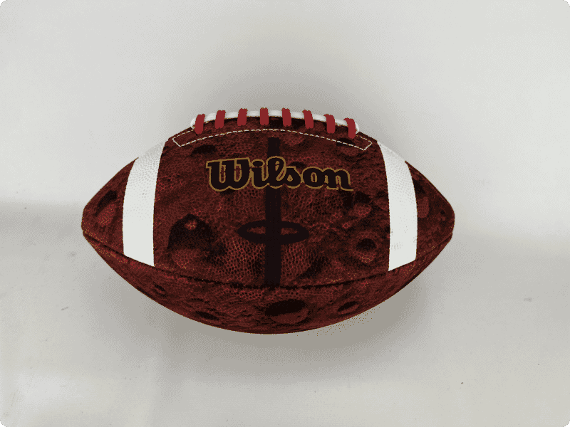 Football product photo before clipping path editing