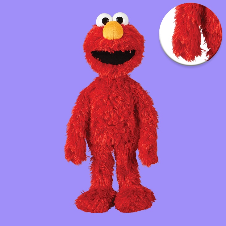 Medium complexity image masking applied to a red plush toy with fur detailing, ensuring precise edges and clean background removal.
