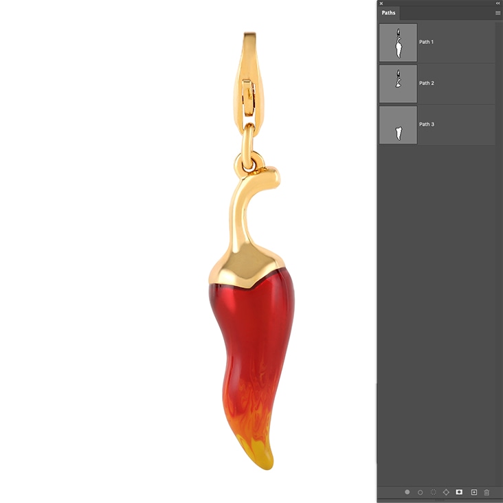 Precise basic multi-clipping path services for intricate jewelry product edits.