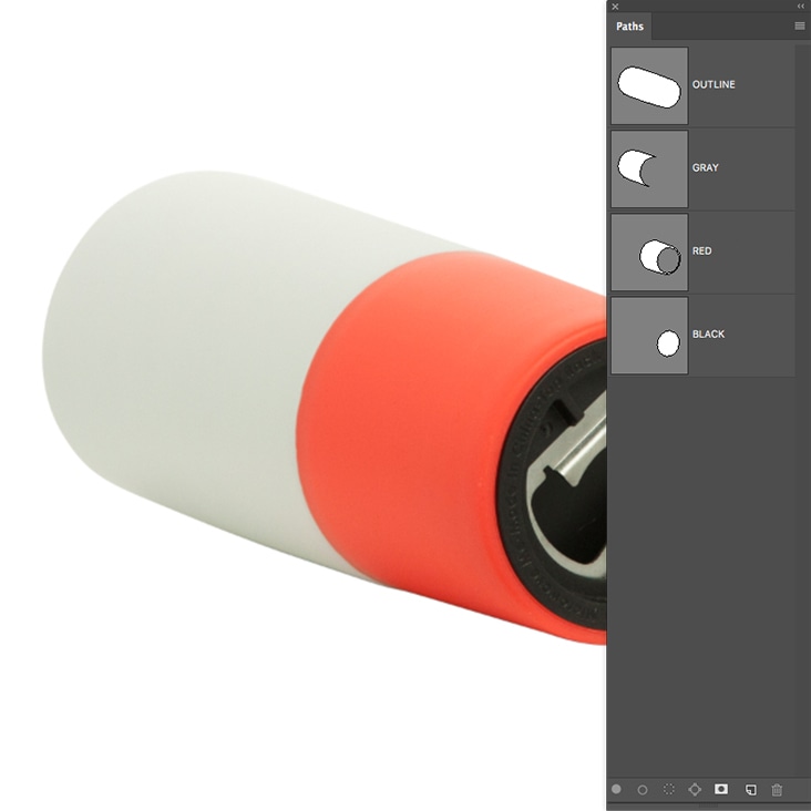 Efficient basic multi-clipping path services for accurate edits of simple product designs.