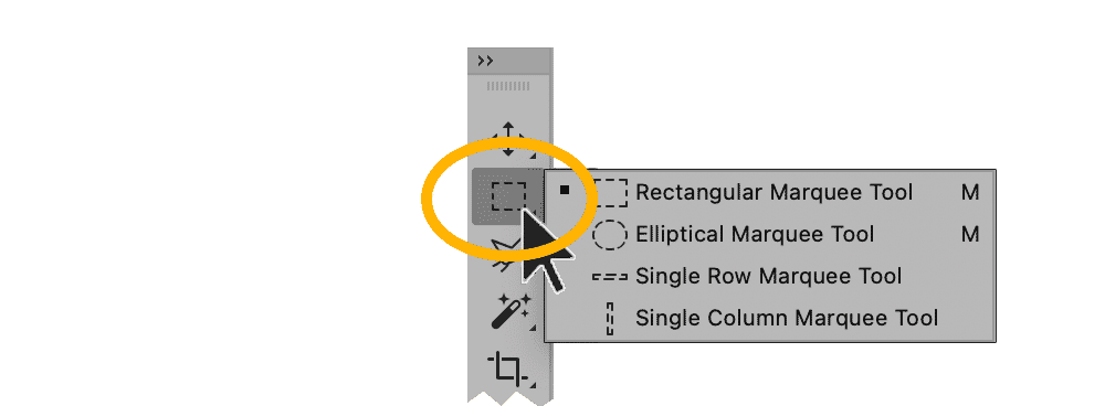 Photoshop interface with Elliptical Marquee tool selected, showing circular selection around a red-striped sock.