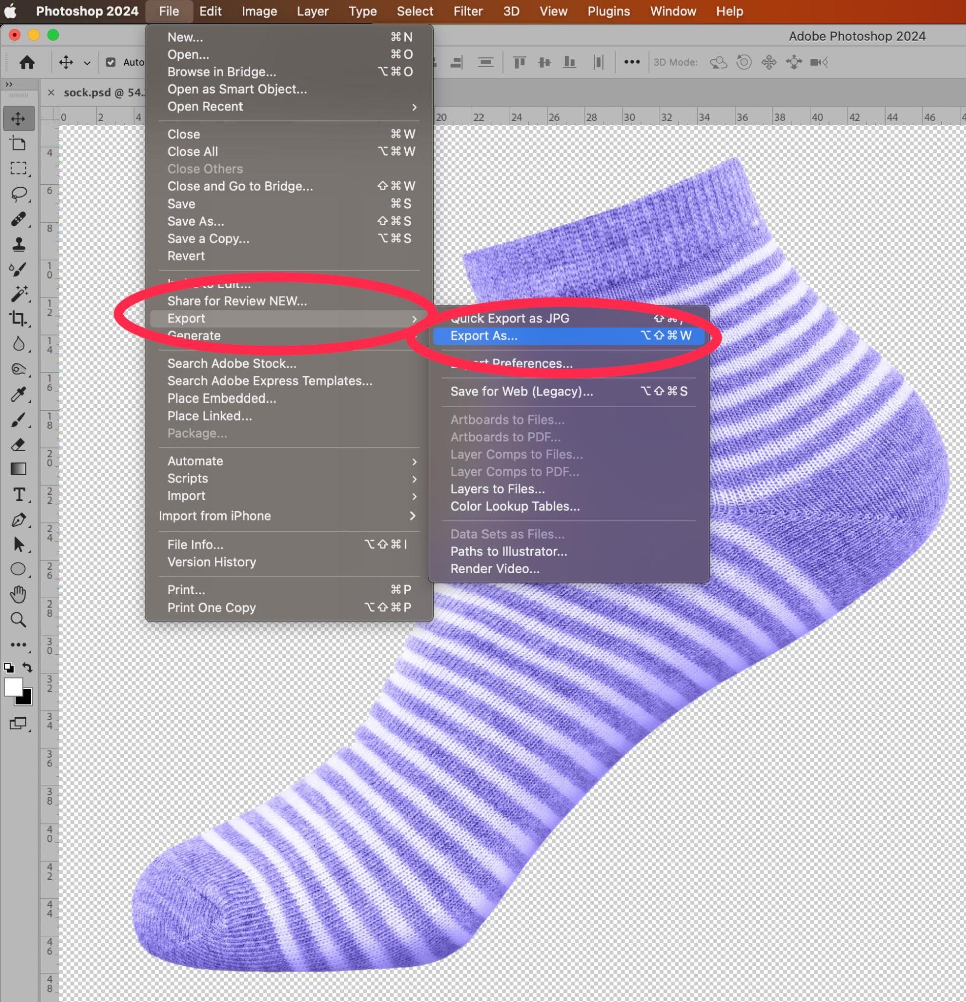 Selection of a color layer for the background in Photoshop interface