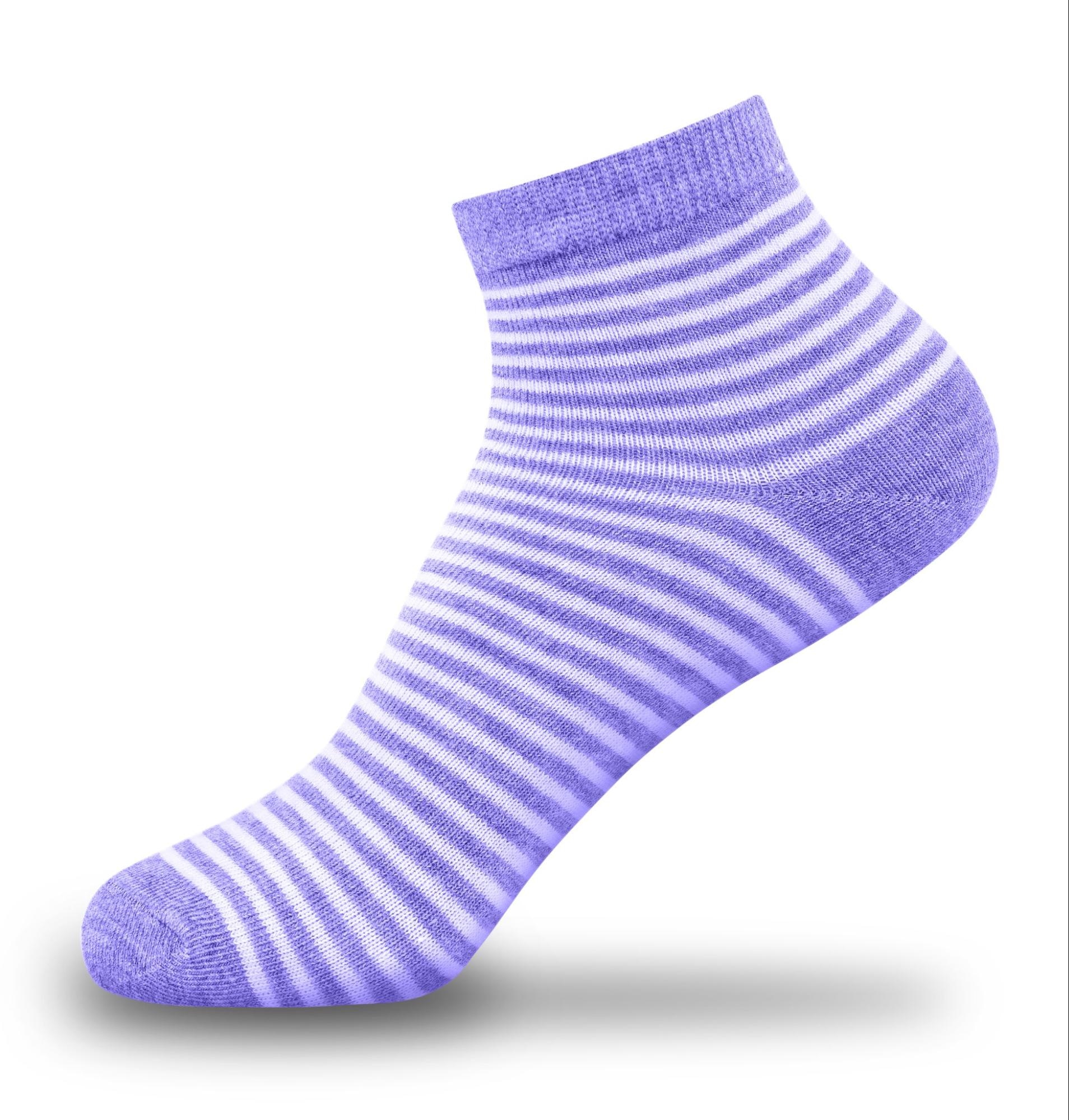 Purple sock displayed on red, blue, and yellow backgrounds for a Photoshop tutorial