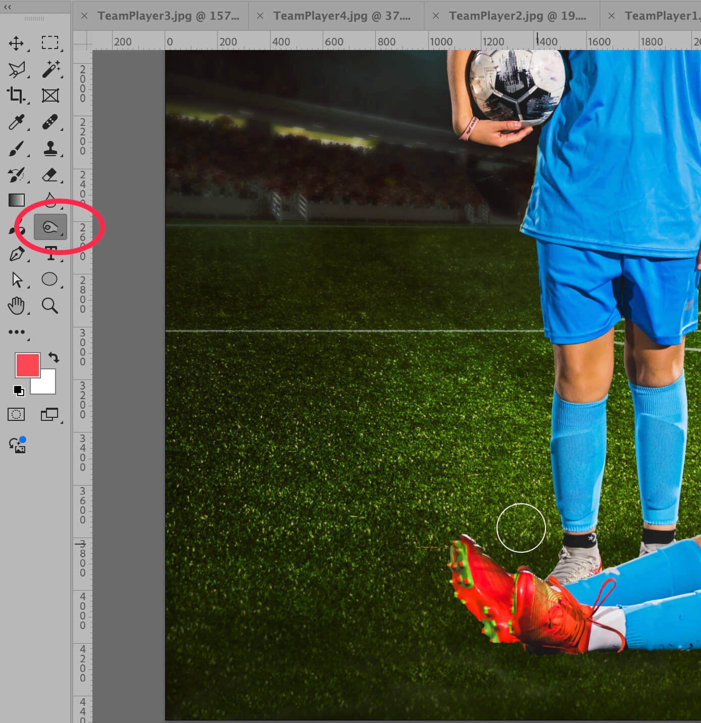 Photoshop screenshot editing shadows