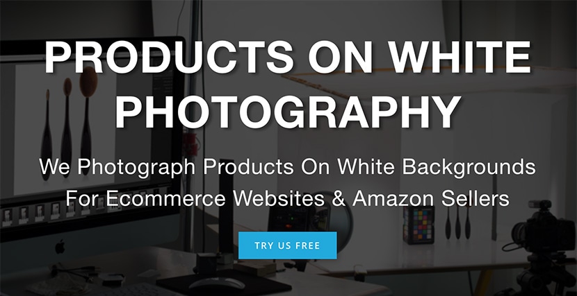 Professional product photography setup for ecommerce, showcasing products on a white background