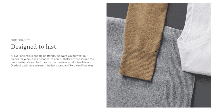 Flat lay of Everlane clothing in cashmere, highlighting texture and style for social and product display.