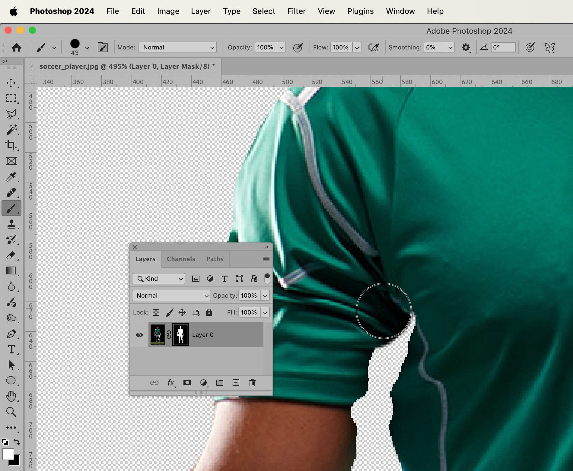 refining armpit edit details in Photoshop