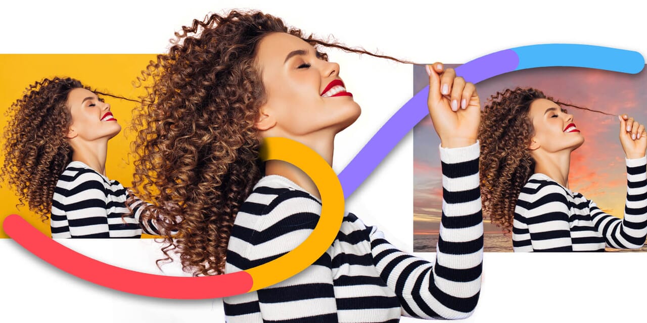 Step-by-step Photoshop tutorial on removing backgrounds from hair, achieving detailed cut-outs of each strand